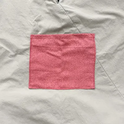 kico Azuma Bag [45cm] Bicolor, Haori, Golden Flowing-Water Pattern, Red Chirimen