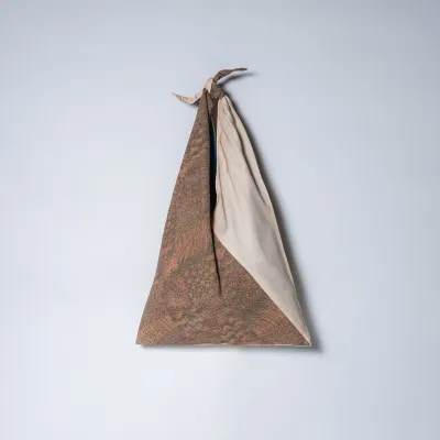 kico Azuma Bag [45cm] Bicolor, Floral Shippo Pattern, Geometric Pattern