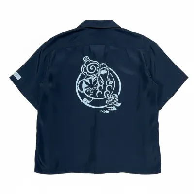 Pure Silk Kimono Remake Aloha Shirt, RYOTA Collaboration