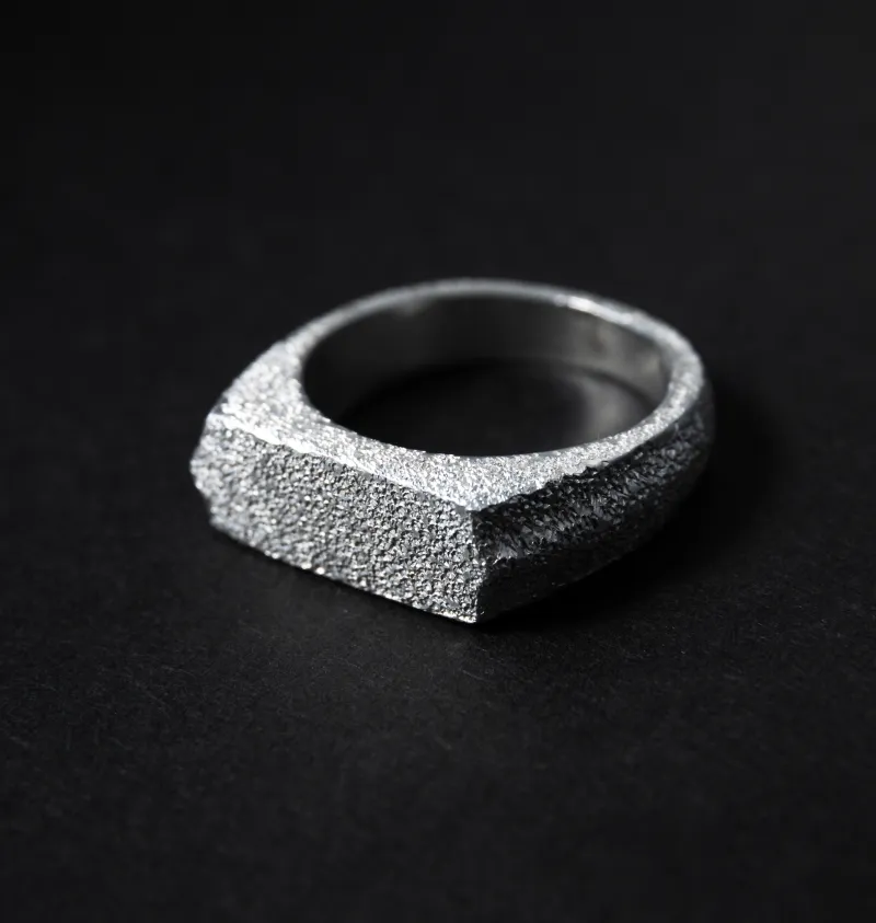 Silver 999 Full-Galaxy Flattop Ring