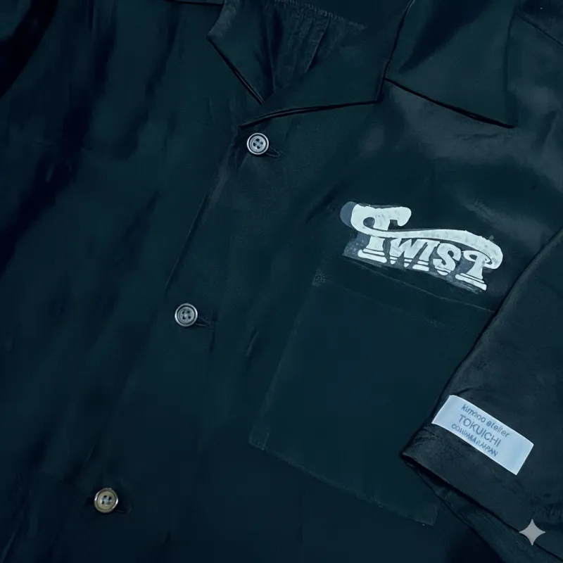 Pure Silk Kimono Remake Aloha Shirt, RYOTA Collaboration