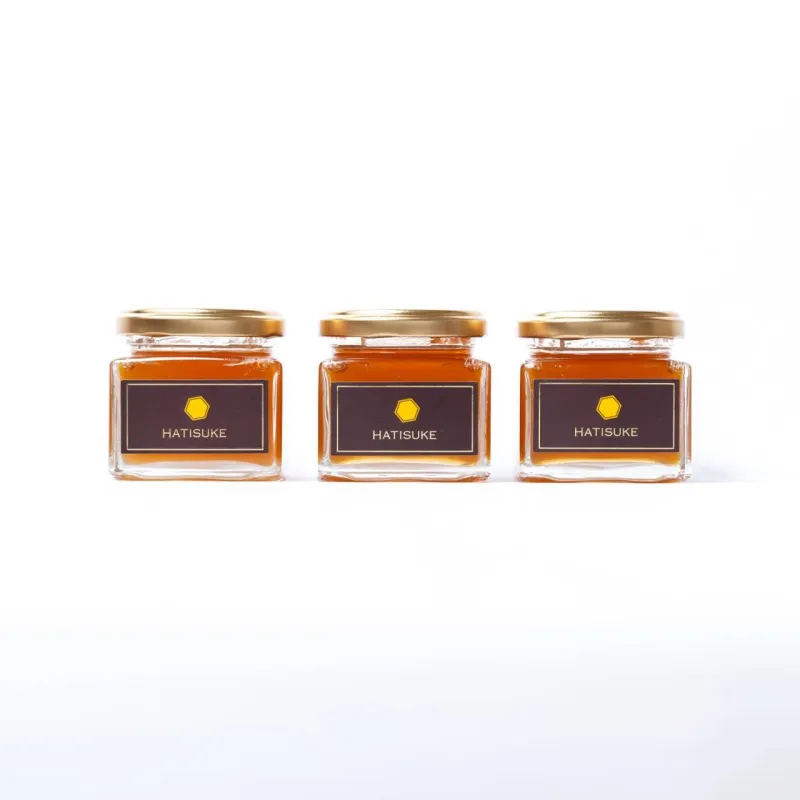 Raw Honey from Japanese Honeybees, 3-Jar Gift Set