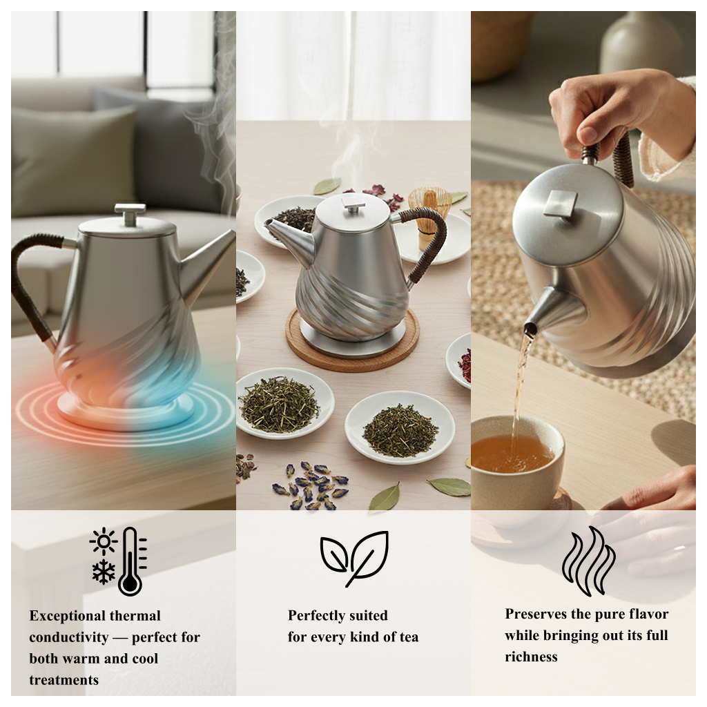 森罗 Shinra- 纯银制 茶具