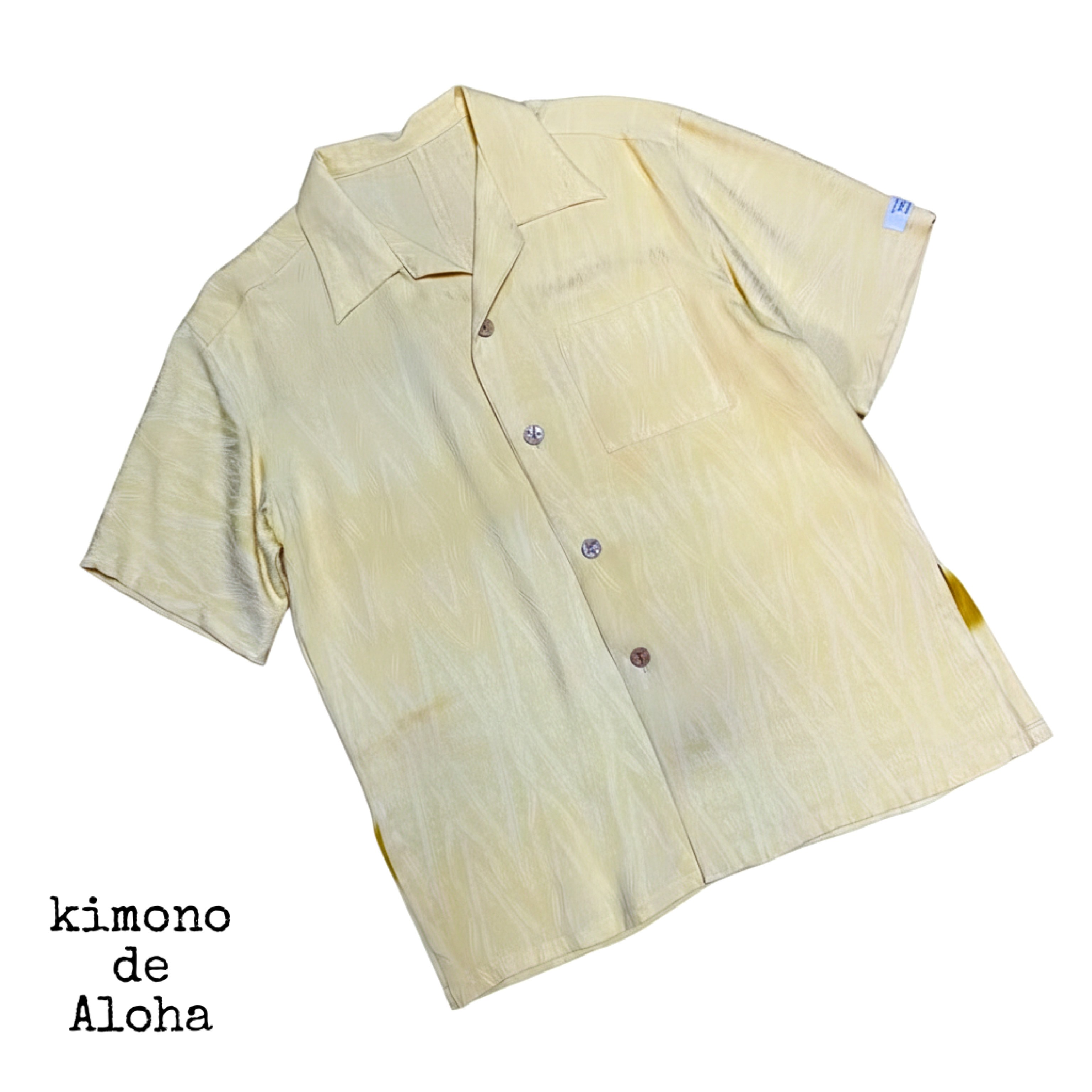 着物 リメイク 正絹 アロハシャツ