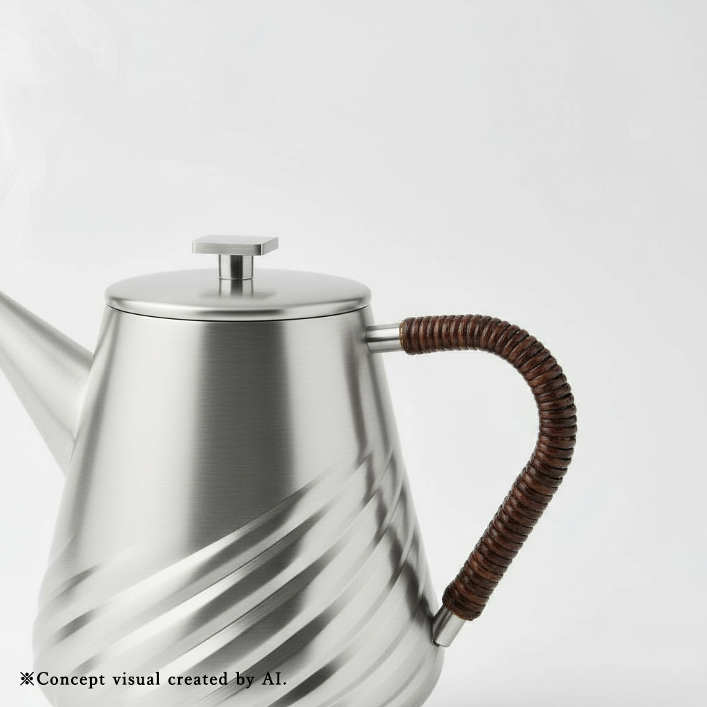 Shinra (森羅) - Pure Silver Tea Kettle