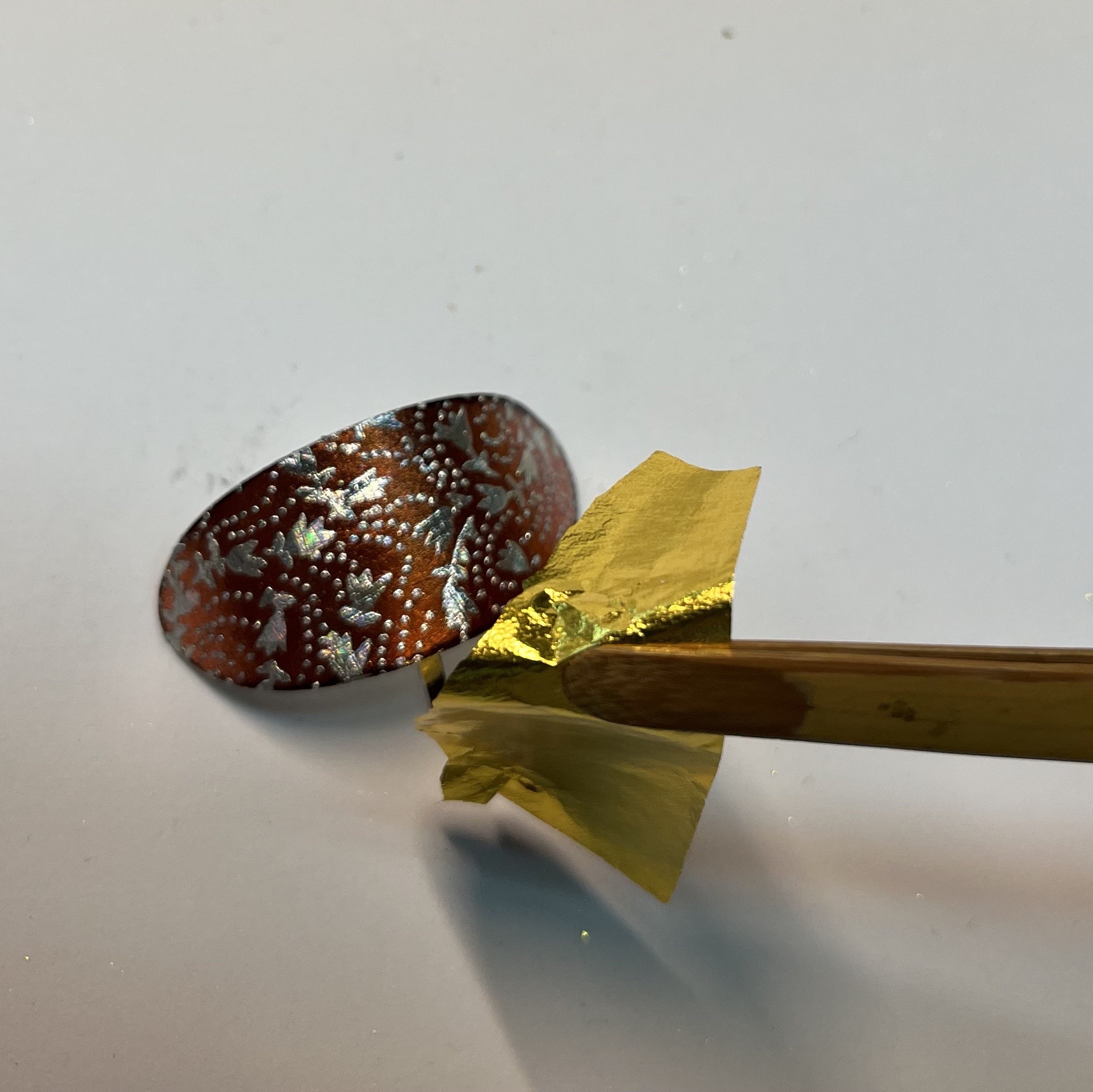 金彩螺鈿 髪留め /ニュージーランドあわび仕様