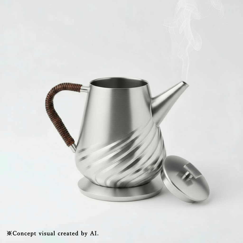 Shinra (森羅) - Pure Silver Tea Kettle