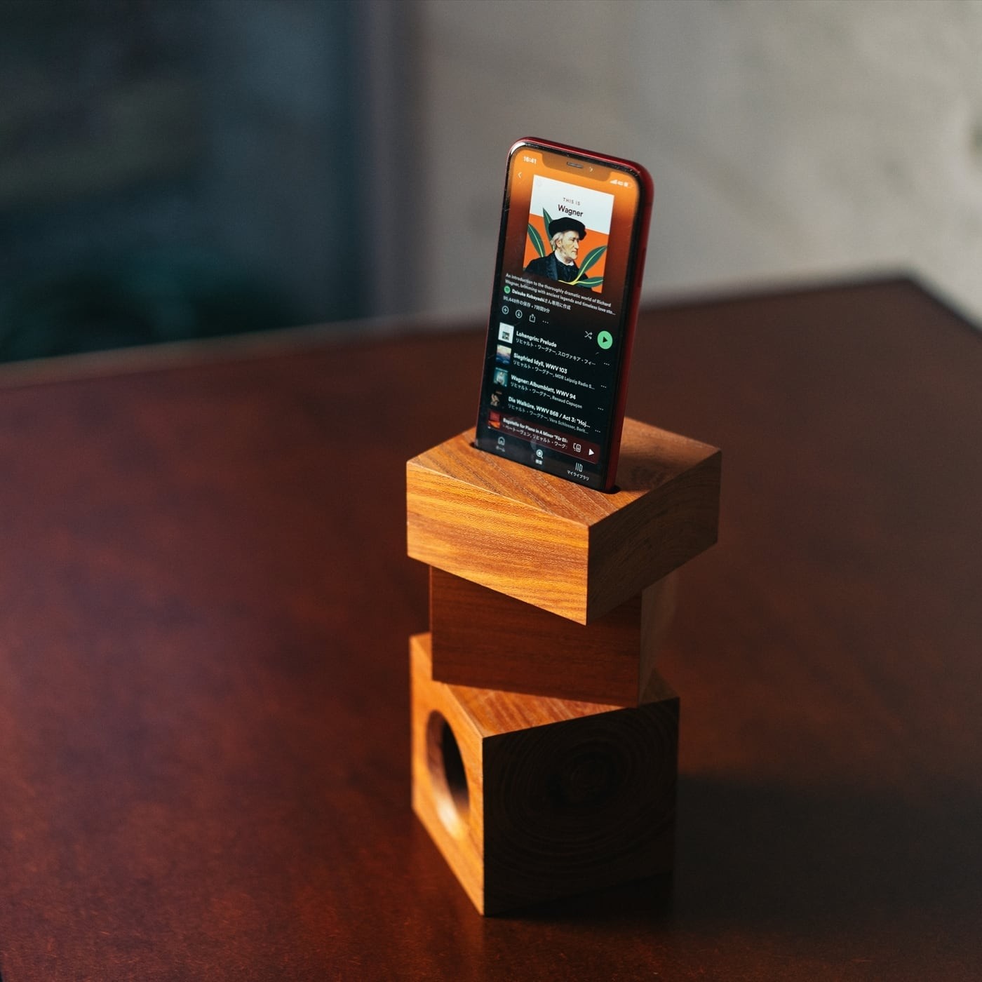 Wood Block Speaker（for smartphone）