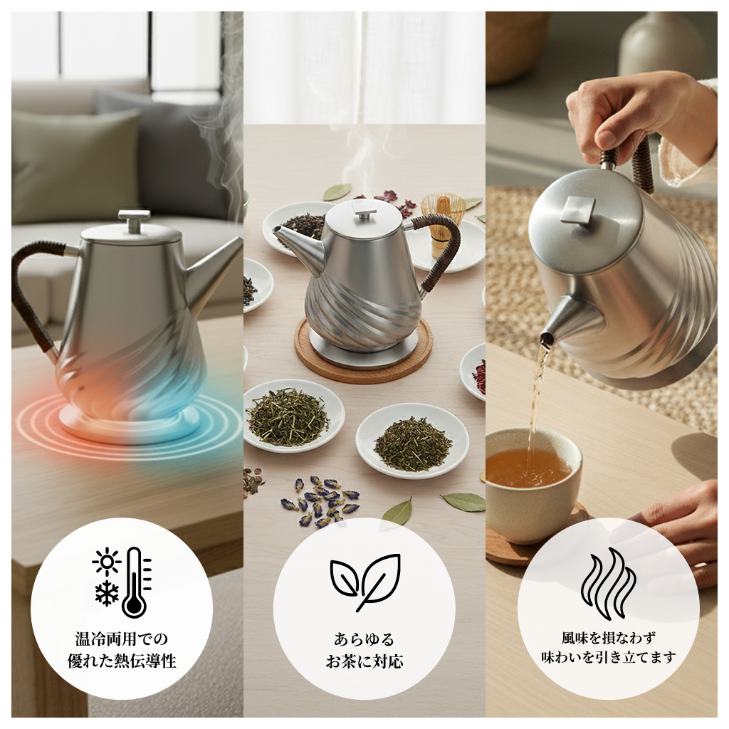 森羅 Shinra- 純銀製 茶器