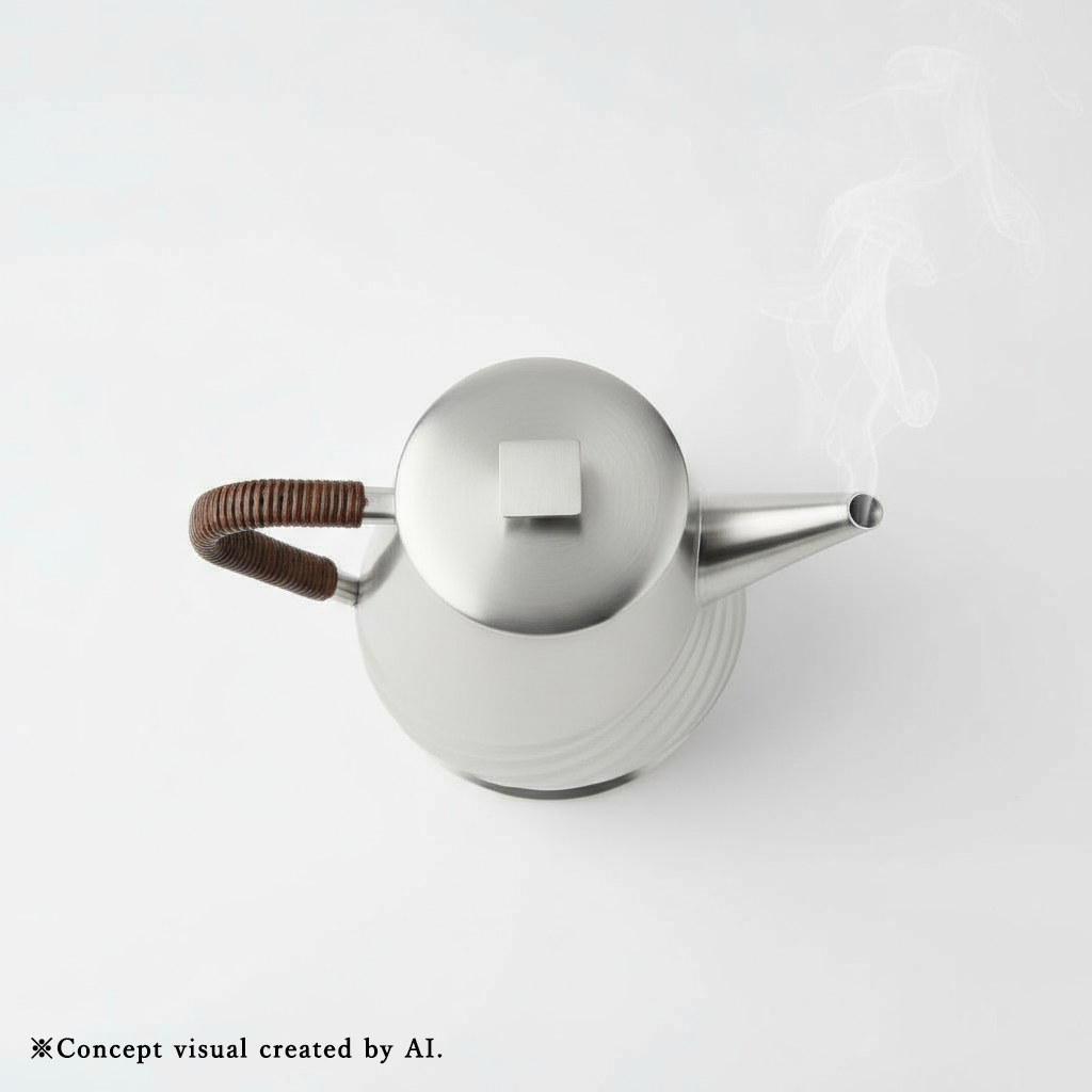 Shinra (森羅) - Pure Silver Tea Kettle