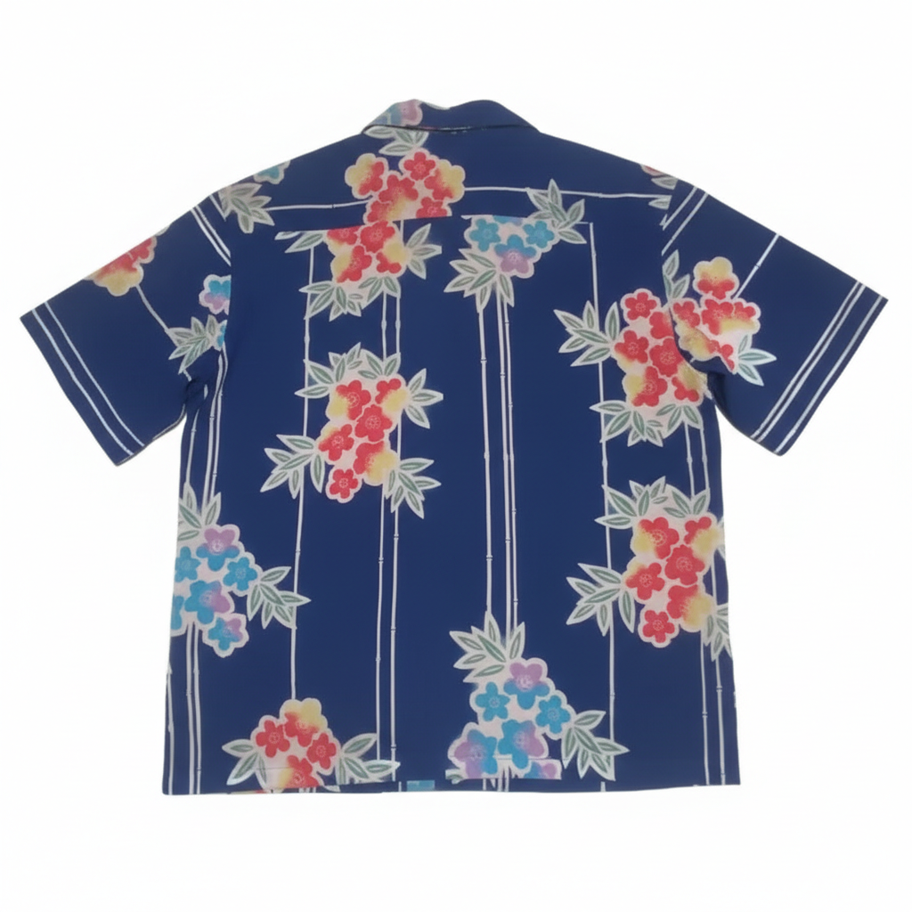 【SOLD OUT】木綿 ヴィンテージ 浴衣 リメイク アロハシャツ