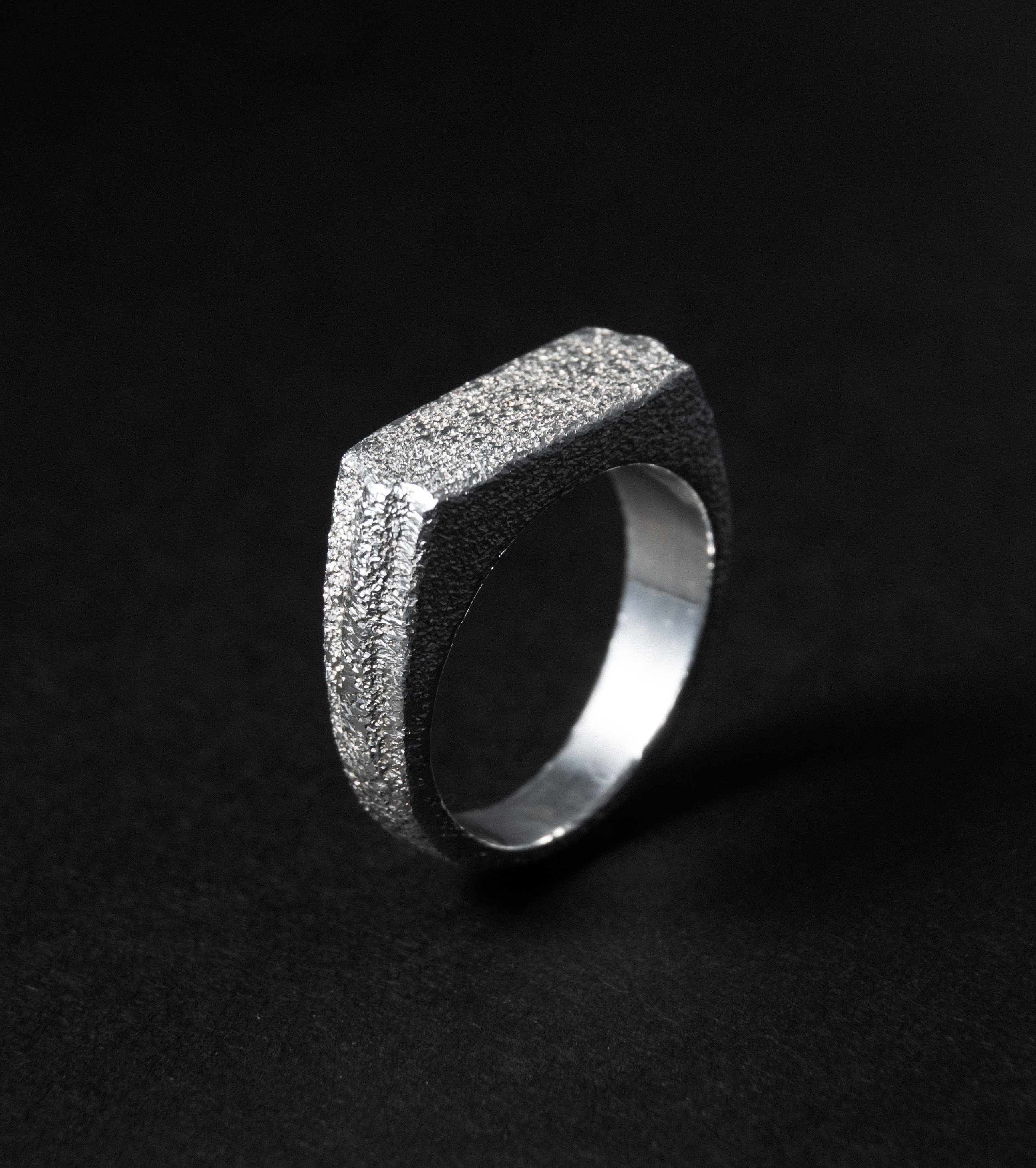 Silver 999 Full-Galaxy Flattop Ring