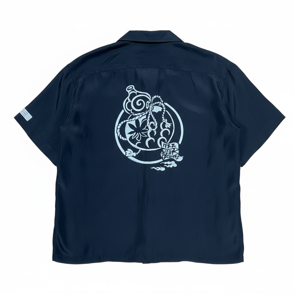 正絹 着物 リメイク アロハシャツ RYOTAコラボ作品