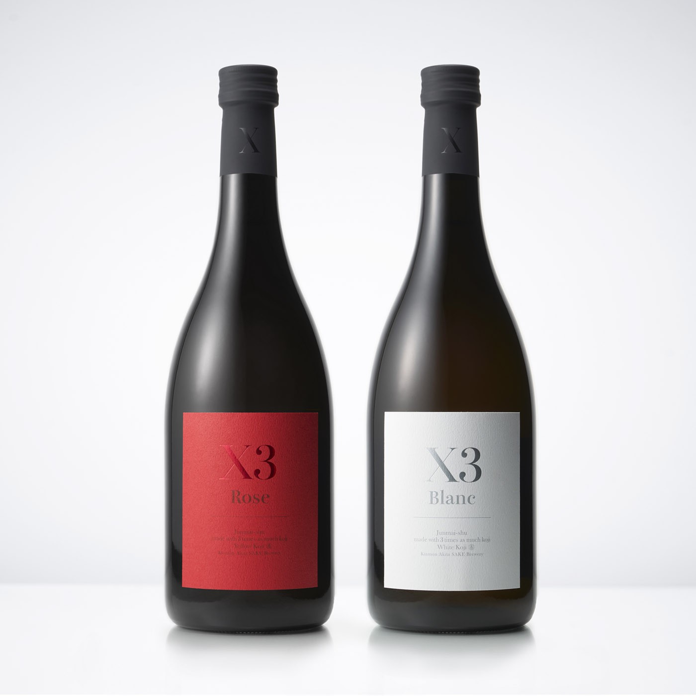 【化粧箱付】純米原酒 X3 Rose Blanc 紅白セット
