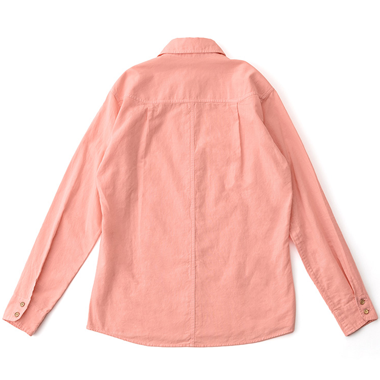 ドレス仕立ての手ぬぐいアーシングシャツ（吉野桜染め）