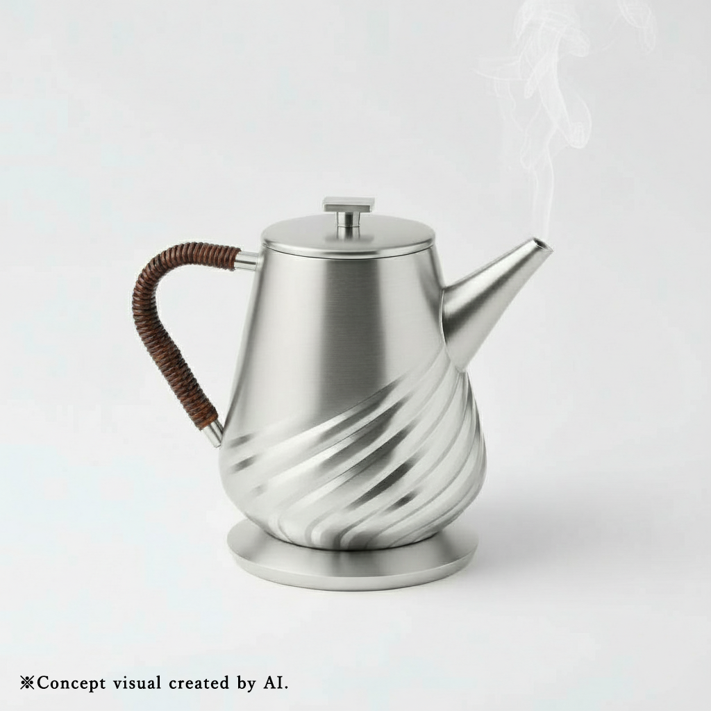 Shinra (森羅) - Pure Silver Tea Kettle